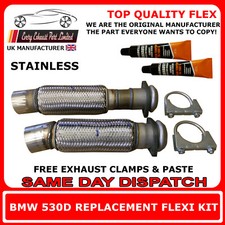 BMW 530 3.0TD E39 1997-2003 Clamp On Exhaust Replacement Flex Flexi front Pipe