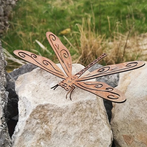 Rustic metal dragonfly - metal,