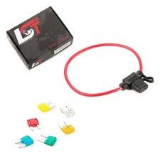 Fuse holder with flat fuse car