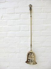 Solid brass shovel,long pierced riddle for coal and ash  32 inches  Ornate