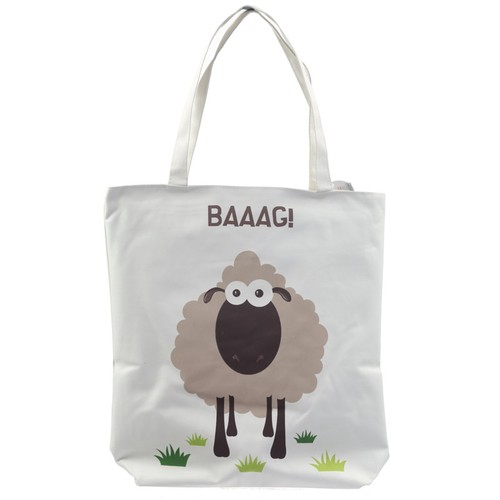 Funky white baaag - white, sheep