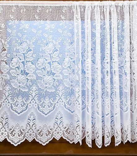 White net curtain - net, over