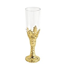 12 Clear Gold 4 in Mini Champagne Flutes Party Favor Gift Holders