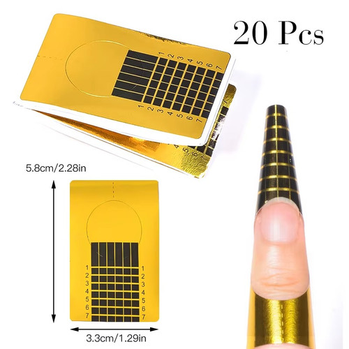 20x gold nail forms builder - ,