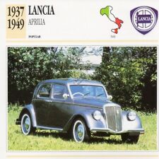 1937-1949 LANCIA APRILIA Classic Car Photograph / Information Maxi Card