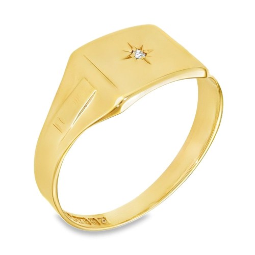 9ct yellow gold - yellow, cushion