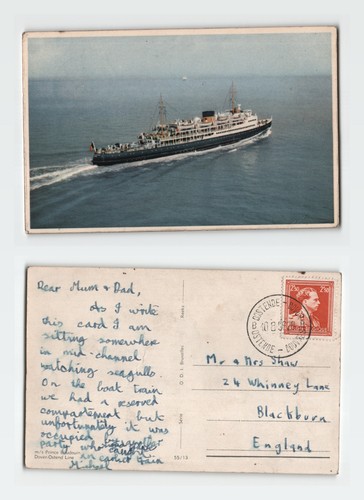 Vintage postcard dover ostend - postcard, dover-ostend