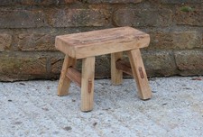 small vintage wooden milking