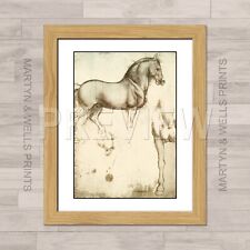 Leonardo Da Vinci print: Horse