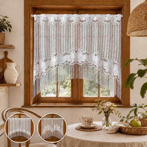 Lace tassel cafe net - net, curtains