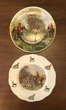 TWO HUNTING SCENE DECORATIVE