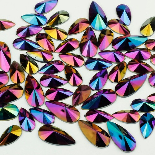 Large iridescent rhinestone - iridescent,