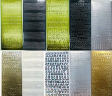 Self Adhesive Letters Numbers Alphabet Stickers Peel Off Letter Number