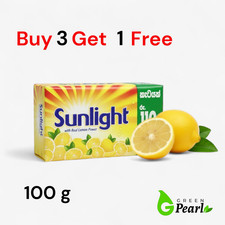 Sunlight laundry Real Lemon Multi-Purpose Detergent Bar for Clothes & Utensils