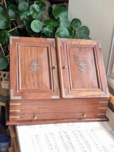 Vintage wooden stationery - wooden,