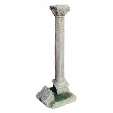 Aquarium Ornament Ancient Roman Ruin Single Column Fish Tank Decoration 8x6x26cm