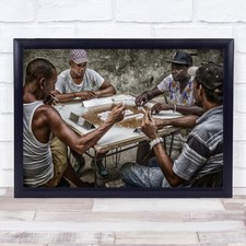 Men's Game Play Playing Domino