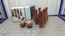  Vintage wooden skittles set -