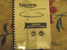 TRIUMPH 3T 5T 6T TR5 T100 T110 WORKSHOP INSTRUCTION MANUAL 1945-55 No11 - TW17