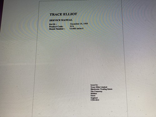 Trace elliot 400 series 6 - va,