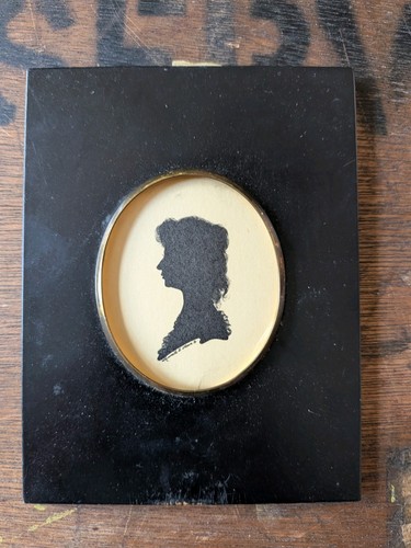 Vintage silhouette portrait - vintage,