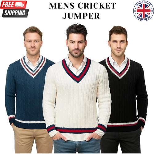 Mens neck long sleeve cable - neck,