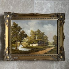 Ornate Original Oil On Canvas