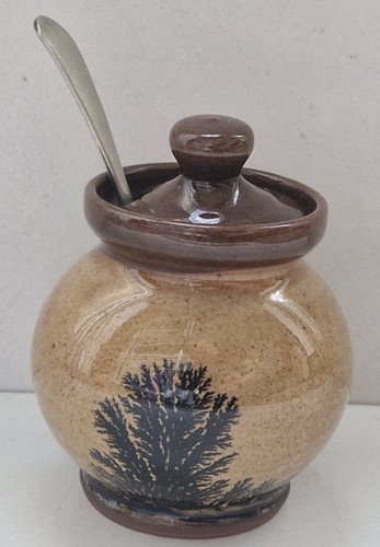 Old pottery jar with possible - old,