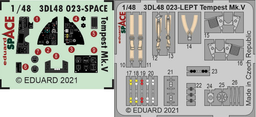 Eduard ed3dl48023 hawker - ed3dl48023, 1:48