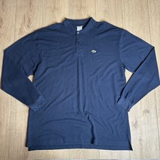 Lacoste Navy Polo T Shirt Long Sleeve Size 9 Lacoste 4XL Mens