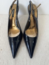 Dolce & Gabbana Shoes Size 37 UK 3.5 Slingback Patent Point Made in Italy
