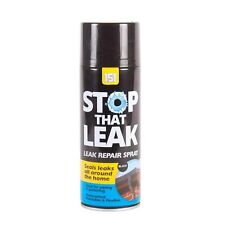 STOP THAT LEAK SPRAY BLACK WATERPROOF SEALANT REPAIR MASTIC GUTTER ROOF 400ML 