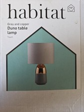 Habitat Duno Table Lamp, Grey