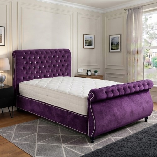 Ottoman sleigh bed - ottoman, frame