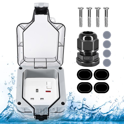 Waterproof outdoor 13a gang - 13a, 1