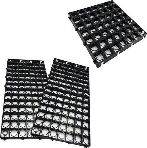 Black plastic drainage mat - 8,