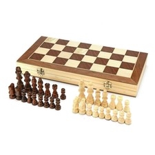 Chess Large Wooden Set Folding