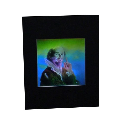 Shakespeare matted hologram - matted,