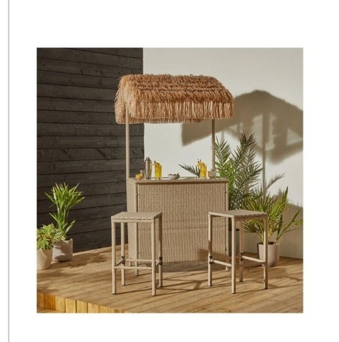 Tiki home bar with - bar,