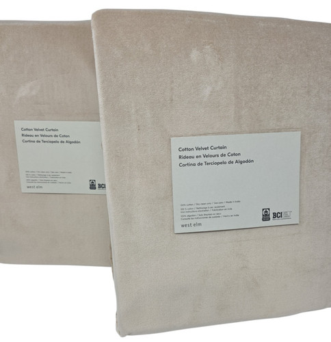 West elm cotton - cotton, velvet