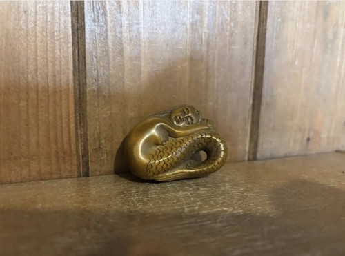Vintage wooden carved - carved, mermaid