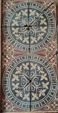 20 x Campbell Tile Company Victorian church floor tile triangles