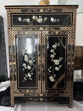 Vintage Oriental Black Lacquer