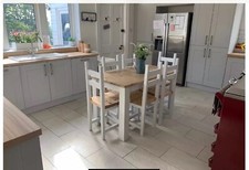 Farmhouse Style, Rustic Dining Table And 6 Chairs