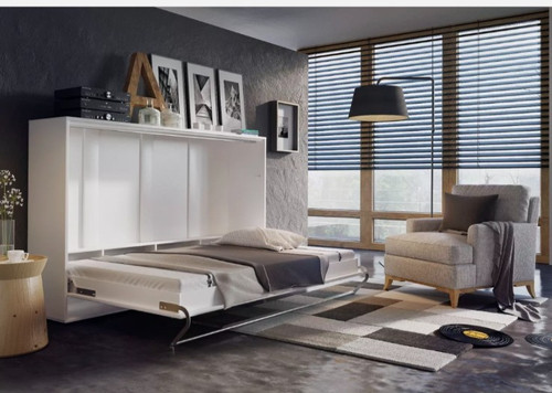 Horizontal folding bed - ., white