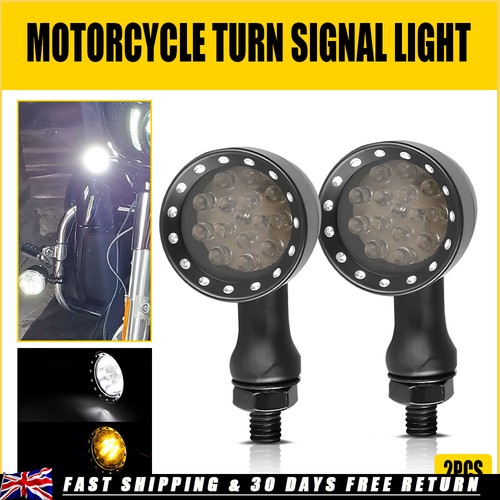Black motorcycle led blinker - motorcycle,