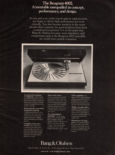 Bang olufsen beogram 4002 - &,