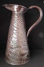 JS & S Sankey Size 6 Crocodile Effect Copper Jug