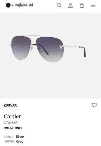 Cartier ct0065s frame silver - ct0065s,