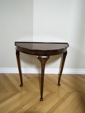 An Antique Style Mahogany Demi Lune Hall Table ~Delivery Available~